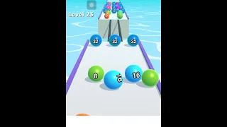 BallRun2048 level 23 gameplay #shorts