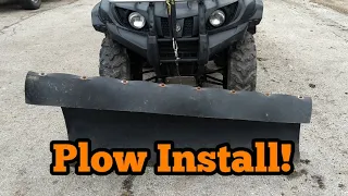 How To Install Atv Plow!