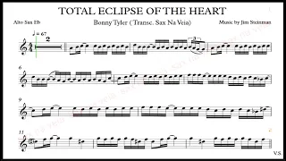Total Eclipse Of The Heart - Alto Sax  Eb videoscore