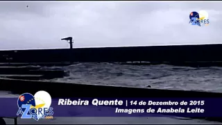 Imagens em video do mau tempo na Ribeira Quente