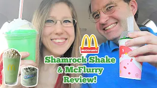 McDonald's® Shamrock Shake & Oreo McFlurry Review!