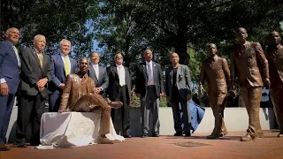 Georgia Tech unveils statues of first African American students and graduate