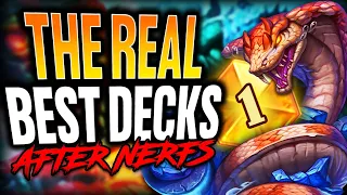 The REAL Best Decks to Hit Legend After the Nerfs | Standard Hearthstone