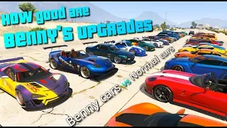 GTA V Online  How fast are Benny's cars | All Benny cars vs normal cars