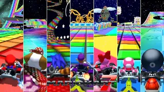 Mario Kart 7 CTGP-7 // All 7 Rainbow Road Courses [150cc]