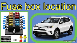 The fuse box location on a 2016 Toyota RAV4