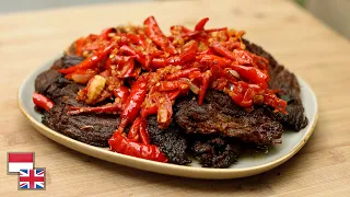 Resep DENDENG BATOKOK BALADO Dua Varian: Basah & Kering!