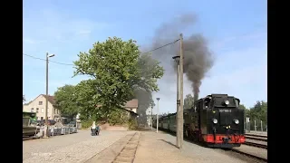 Bahnalltag auf dem Lößnitzdackel Radebeul-Radeburg am 23.09.2019