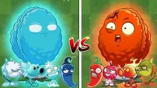 All Plants FIRE & ICE Battlez - Who Will Win? - PvZ 2 Plant vs Plant