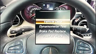 How to Get to Vehicle Data and Brake Pad service in Mercedes Benz C300 W205 W206 W213