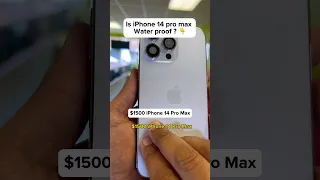 $1500 iPhone 14 pro Max ‼️ Is it Really Waterproof ? 🤔 #shorts #iphone14promax #apple #iphone #fyp