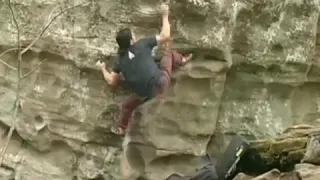 Trillium stand - V9 - Holy Boulders rock climbing