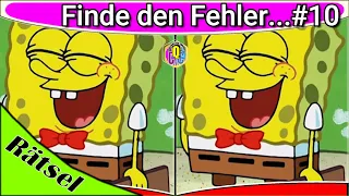 Spongebob Schwammkopf 🙈 Bilder Rätsel 🔎 Finde den Fehler im Bild