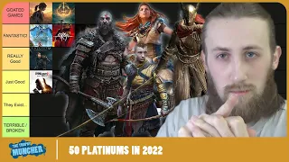 Ranking all 50 Platinums I Achieved in 2022! (Tier List)