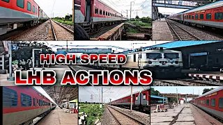 "Indian Railways' Speed Symphony: Back-to-Back LHB Superb Speedy Actions"|#bhilaipowerhouse