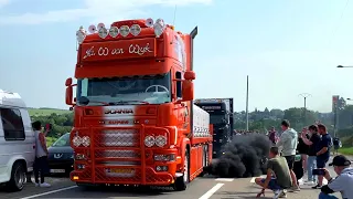 Ciney Truckshow 2022 | Scania V8 Open Pipe Sound & Black Smoke