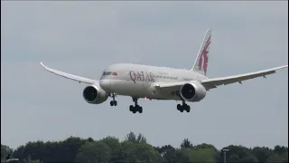 Qatar airline 🇶🇦landing 🛬 Birmingham airport 😳