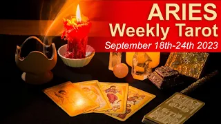 ARIES WEEKLY TAROT READING "YOU’RE GETTING YOUR WISH ARIES" September 18th - 24th 2023 #tarotreading