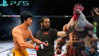 UFC4 Bruce Lee vs. Mutant Rooster EA Sports UFC 4