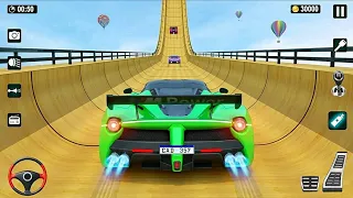 superhero mega ramp car stunt - car racing games - superhero games endless mode - Android gameplay