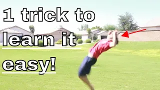 How To Do A Backflip For Kids Or Beginners!