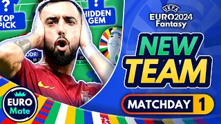 EURO 2024 Fantasy | MY UPDATED MATCHDAY 1 TEAM! | My Squad and Strategy for MD1