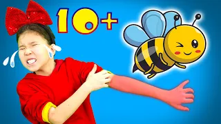 The Bees Go Buzzing + More Kids Songs & Nursery Rhymes | Yummy Kids