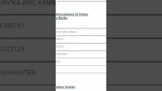 My 2021 ibps clerk prelims scorecard | not qualified 😢😢😢 #bankexams #banking #ibpsclerk