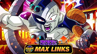 200% LEADER SKILL BUFF! LEVEL 10 LINKS 100% RAINBOW STAR EZA MECHA FRIEZA! (DBZ: Dokkan Battle)