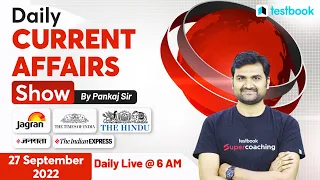 27th September Current Affairs 2022 | Current Affairs Today 2022 | SSC, RRB Group D | By Pankaj Sir