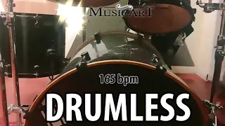 DRUMLESS Backing Track (165 bpm, straight Hard Rock)