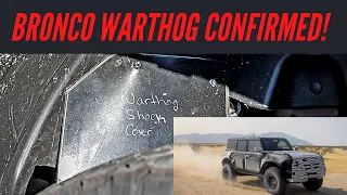 Ford Bronco Warthog Confirmed (Worthog Written On Shock Cover)