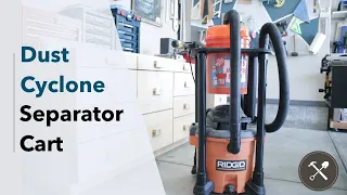 Dust Cyclone Separator Cart | Dustopper & Ridgid Shop Vac