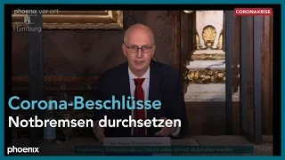 Peter Tschentscher zu den Ergebnissen der Bund-Länder-Gespräche am 23.03.21