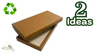 DIY | Cardboard crafts | craft ideas-Cardboard storage baskets | jute basket making | woolen crafts