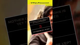 Kgf Chapter 3 Hombale films | Kgf 3 Announcement | Yash Prashanth Neel | #shorts