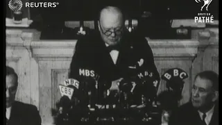 Winston Churchill addresses US Congress (1943)