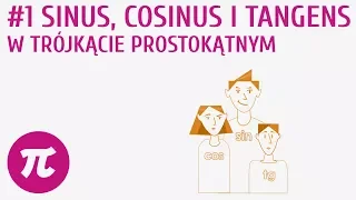 Sinus, cosinus i tangens w trójkącie prostokątnym #1 [ Trygonometria ]