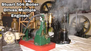 Stuart Turner 504 Boiler Steam Plant Driving Multiple Engines