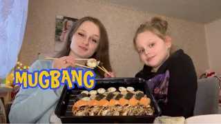 СУШІ МУКБАНГ | SUSHI MUGBANG  🍣 EATING