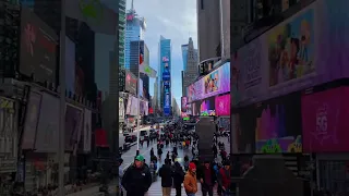 NEW YORK CITY: Exploring Times Square in Manhattan, NY, USA / March 2022 #shorts #4k