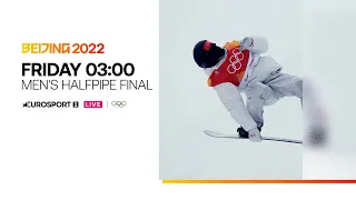 2022 Eurosport. Beijing Olympics. Men's Halfpipe Final (INT)