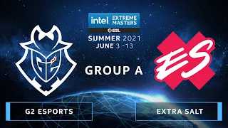 CS:GO - G2 Esports vs. Extra Salt [Inferno] Map 1 - IEM Summer 2021 - Group A