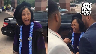 Mom surprised with a new car after graduating from law school at 64 | New York Post