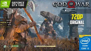 God of War | GTX 1060 3GB + i5 3570 | 12GB Ram - 720P Original Settings Test