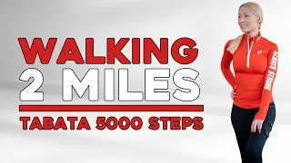 5000 STEPS IN 40 MIN AT HOME TABATA | Walking Workout for Beginners & Seniors Have Fun!