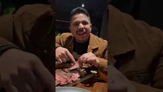 Hispanic Husband Reacting To Eating a Tomahawk Steak.  *Comedy #short #shortvideo