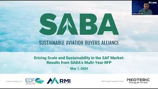 Webinar – Driving Scale and Sustainability in the SAF Market: Results from SABA’s Multi-Year RFP