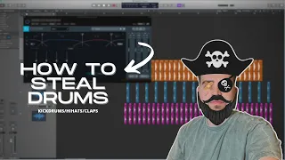 HOW TO STEAL ANY DRUM SAMPLE FROM YOUR FAVORITE TRACKS!  🏴‍☠️🤫