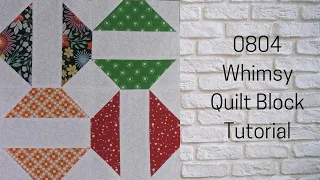 0804 Whimsy Free Quilt Block Tutorial and Jelly Roll  Pattern | Block of the Day 2023 | AccuQuilt